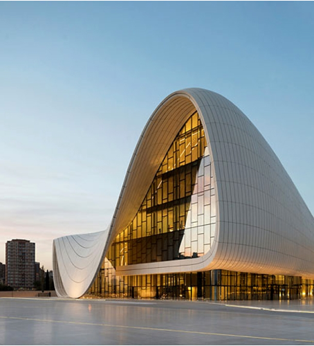 Azerbaijan city travel view